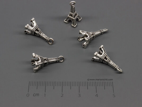 Айфелова кула 19x8.5mm, халка 2mm - 100 бр.