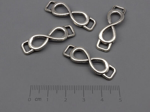 Безкрайност 32x10mm, отвор халки 5x2.5mm - 10 бр.