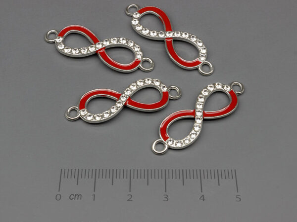 Безкрайност 34x11mm, отвор халки 1.7mm - 50 бр.