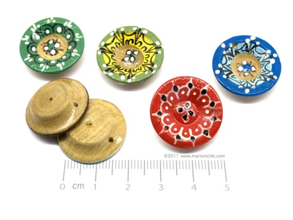 Чинийка - ръчно рисувана d=24mm h=6mm - 5бр.