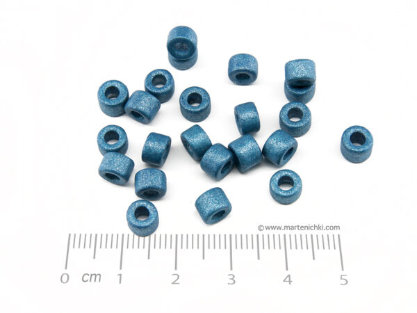 Цилиндър - син 6х4mm, отвор 3.2mm - 20бр.