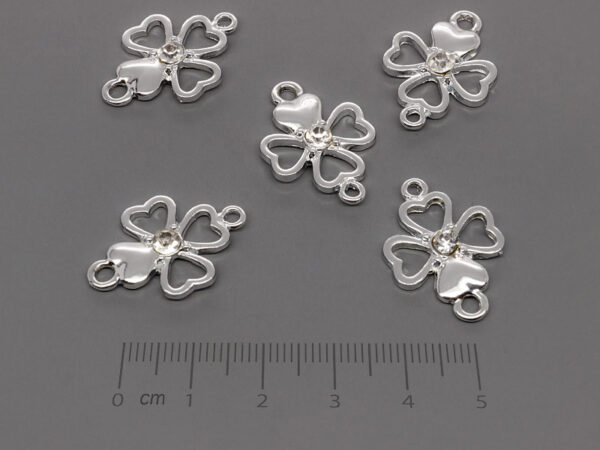 Детелина 25x17mm, отвор халки 2mm - 5 бр.