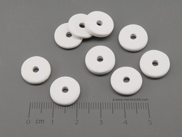 Диск - бял d=13mm, отвор 3mm - 10бр.