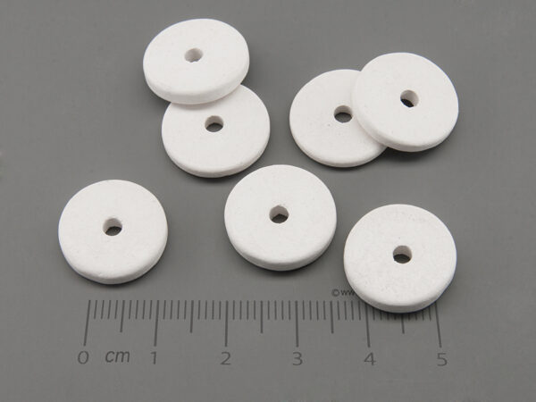 Диск - бял d=16mm, отвор 3mm - 10бр.