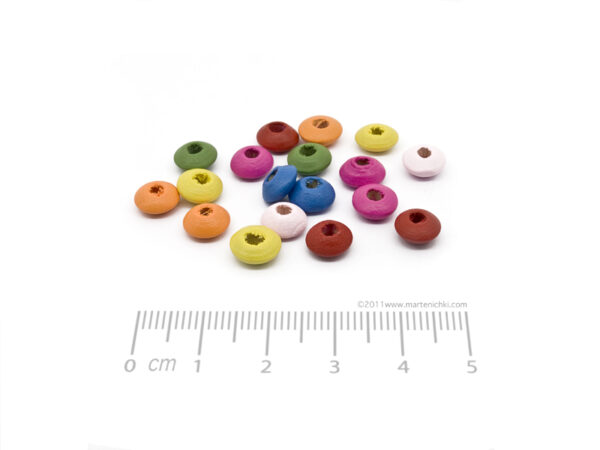 Диск - цветен 8х4mm, отвор 3mm - 50g