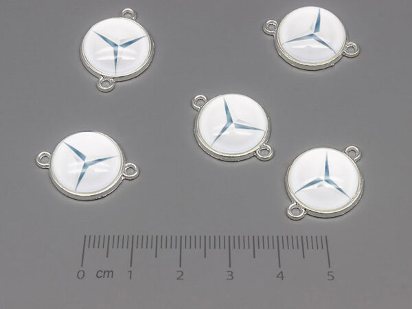 Емблема в полусфера 21.5x16mm, отвор халки 1.8mm - 50 бр.