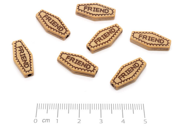 Friend кафяв 20x9.5x3.3mm, отвор 1.7mm - 25g ≈ 47 бр.