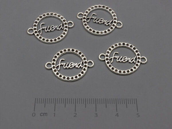Friend в кръг 24x18mm, отвор халки 2mm - 10 бр.