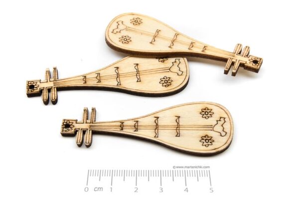 Гъдулка голяма 69.5х23.5mm, отвор 2.8mm - 10бр.