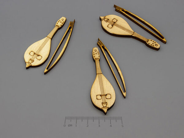 Гъдулка с лък 63x21x3.4mm - 100 бр.