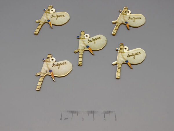 Гайда, 38x31.5mm, дебелина 1.8mm, отвор 1.8mm - 10 бр.