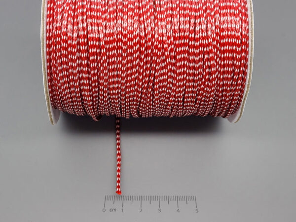 Конец - бяло и червено, 1.5mm - 20m