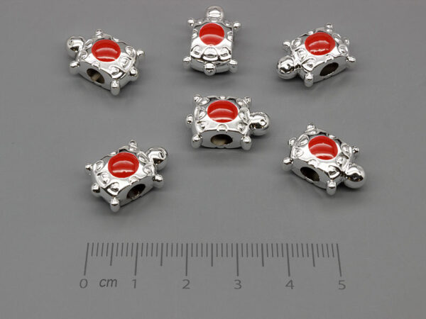 Костенурка 11.5x17.5x8.5mm, отвор халки 4mm - 200 бр.