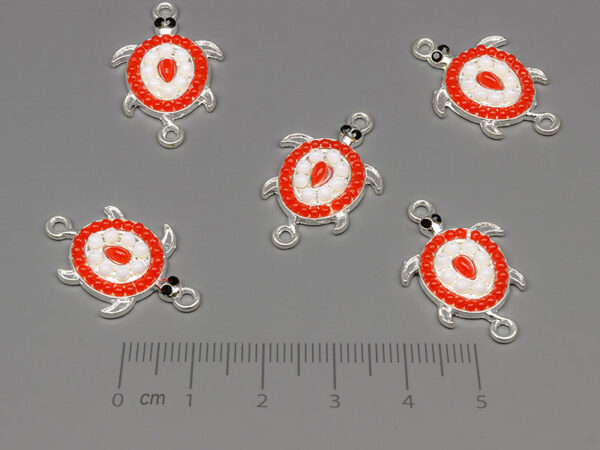 Костенурка 25.5x16.5mm, отвор халки 1.8mm - 50 бр.