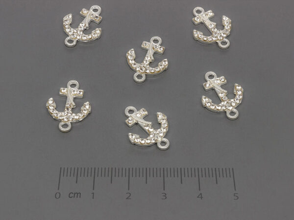 Котва с камъни 18x13.5mm, отвор халки 1.8mm - 5 бр.