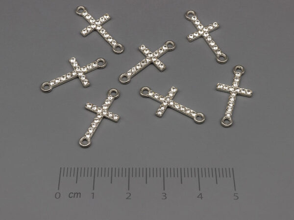 Кръст 21x10.5mm, отвор халки 1.5mm - 50 бр.