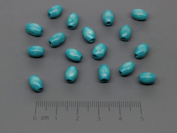 Ориз син 8x5mm, отвор 2mm - 500g ≈ 6540 бр.