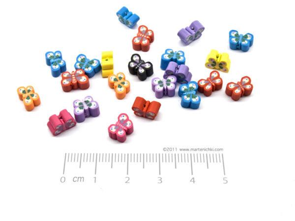 Пеперуди 6х8х4mm, отвор 1mm - 20бр.
