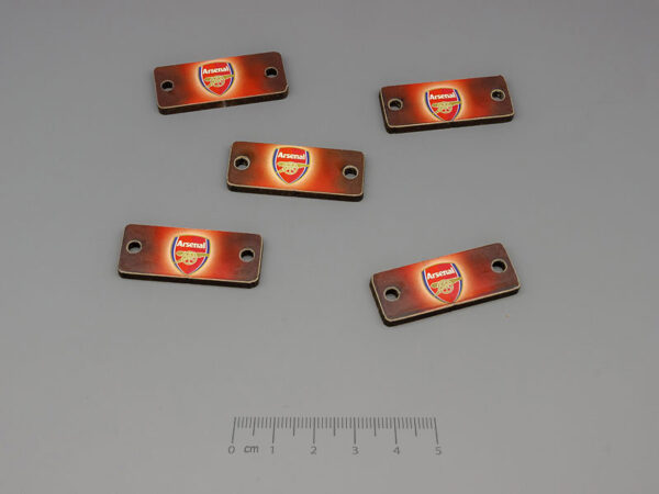 Плочки с отбори, 35x13mm, дебелина 3mm, отвори 3mm - 10 бр.
