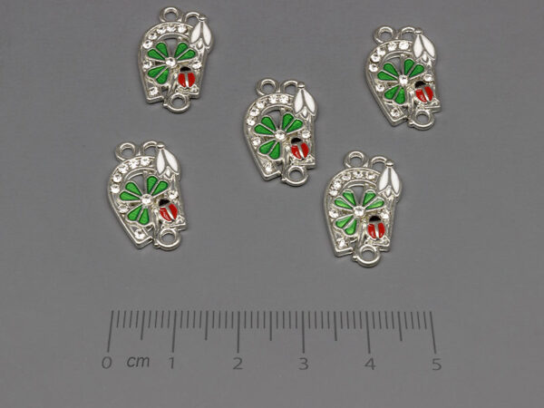 Подкова 20.5x12.5mm, отвор халки 2mm - 5 бр.