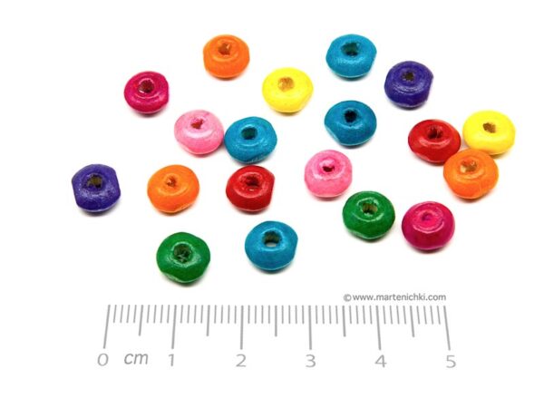 Шайба - цветна d=8mm, отвор 2.5mm - 50g ≈ 628 бр.