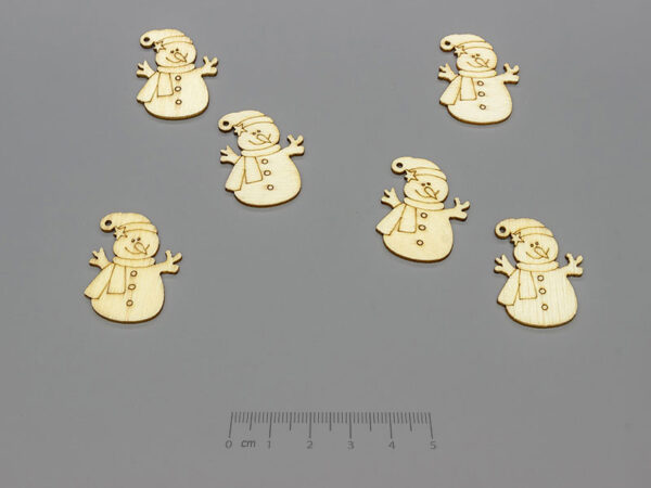 Снежен човек 23x31x1.5mm - 100 бр.