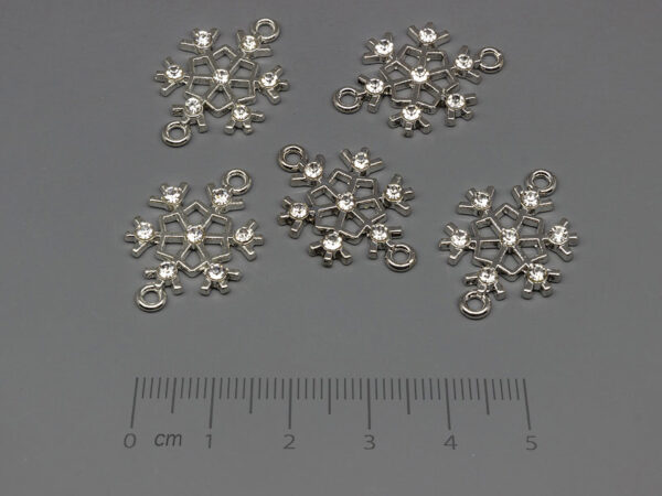 Снежинка 24x16mm, отвор халки 1.8mm - 5 бр.