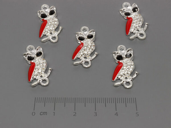 Сова 25x13mm, отвор халки 2mm - 50 бр.