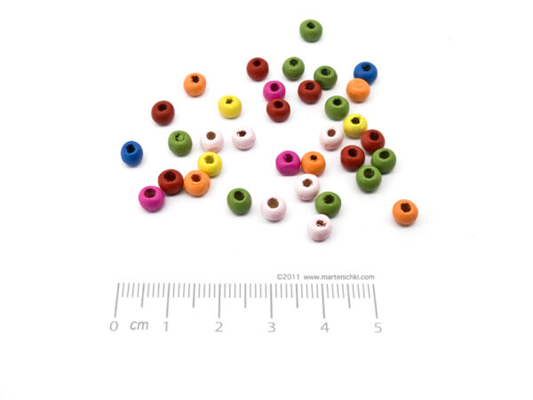 Топче цветно d=5mm, отвор 1.5mm - 50g ≈ 1514бр.