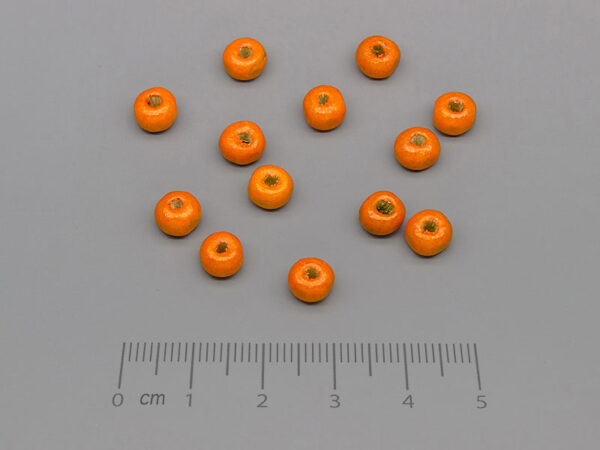 Топче оранжево d=6.5mm, отвор 2mm - 500g ≈ 6040 бр