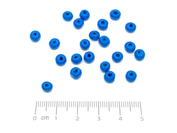 Топче синьо d=5.5mm, отвор 1.5mm - 25g ≈ 563 бр.
