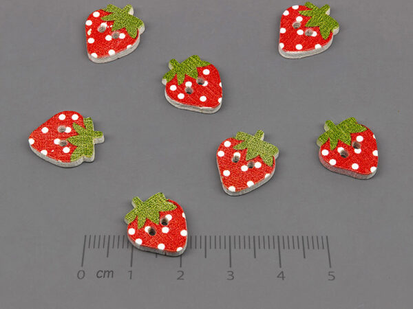 Ягодка 12.5x16x3mm, отвори 1mm - 200 бр.